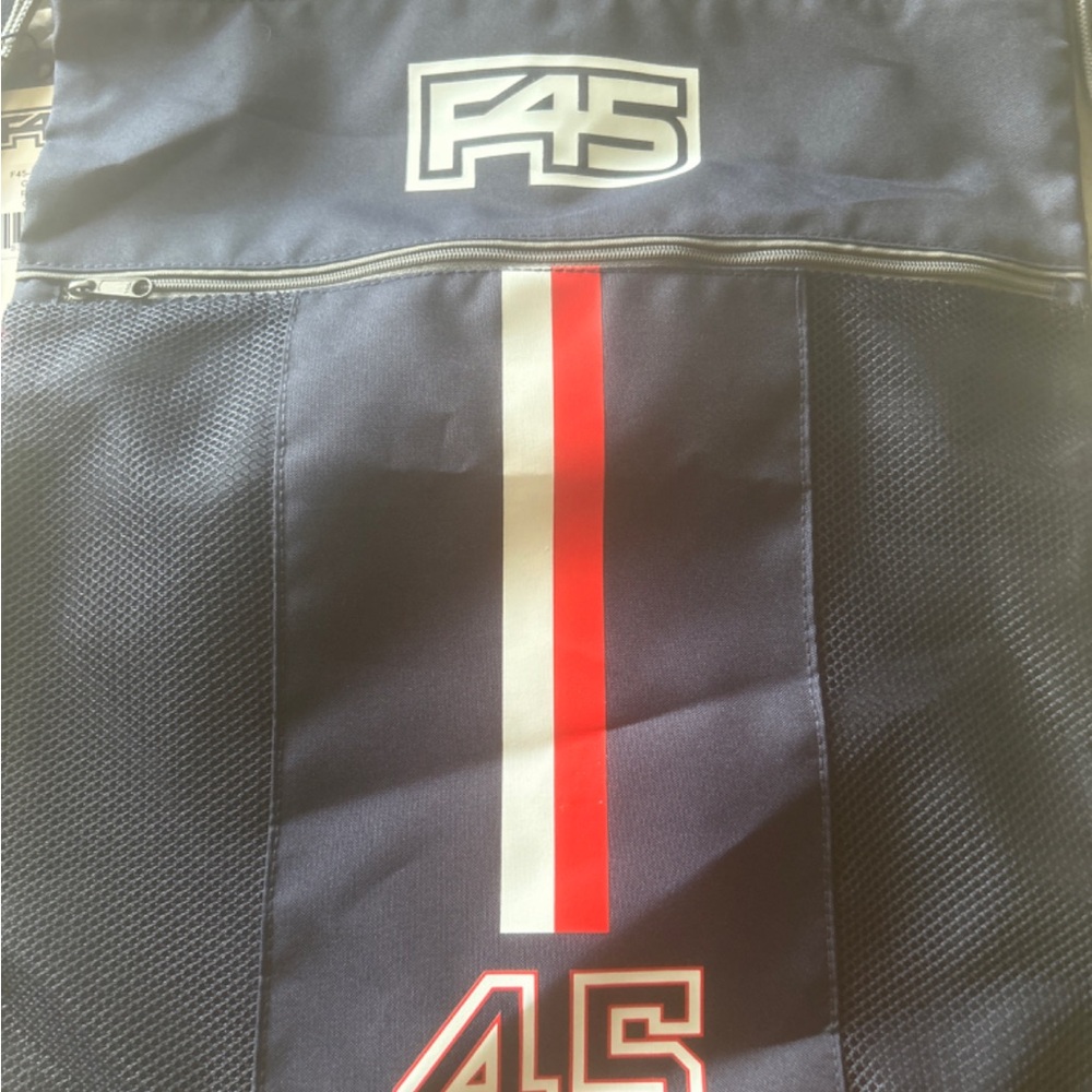 Navy blue gym sack
